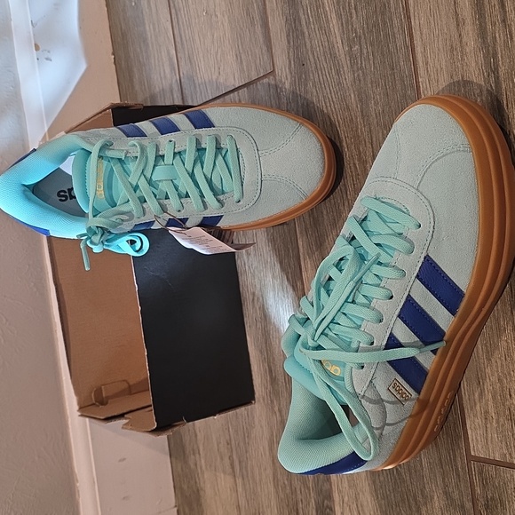 adidas Shoes - Adidas Women's Aqua and Navy Sneakers